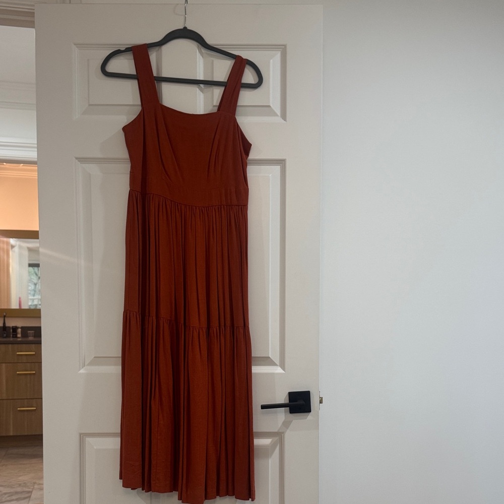 Ann Taylor Rust Midi Dress
